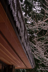 Freezing rain at our home